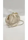 Piera Krem Cilt Burslu Kadın El Kol Ve Omuz Çantası