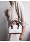 Sapphire Canvas Burgundy Mini Womens Hand and Shoulder Bag