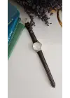Siesta Kahve Deri Kordonlu Kare Minimal Kadın Kol Saati