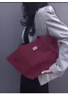 Lucia Süet Nubuk Deri Mıknatıs Kapamalı Çapraz Askılı Kadın El Ve Omuz Çantası Lucia Bordo