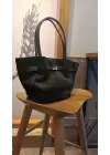 Lucia Süet Nubuk Deri Mıknatıs Kapamalı Çapraz Askılı Kadın El Ve Omuz Çantası Lucia Siyah