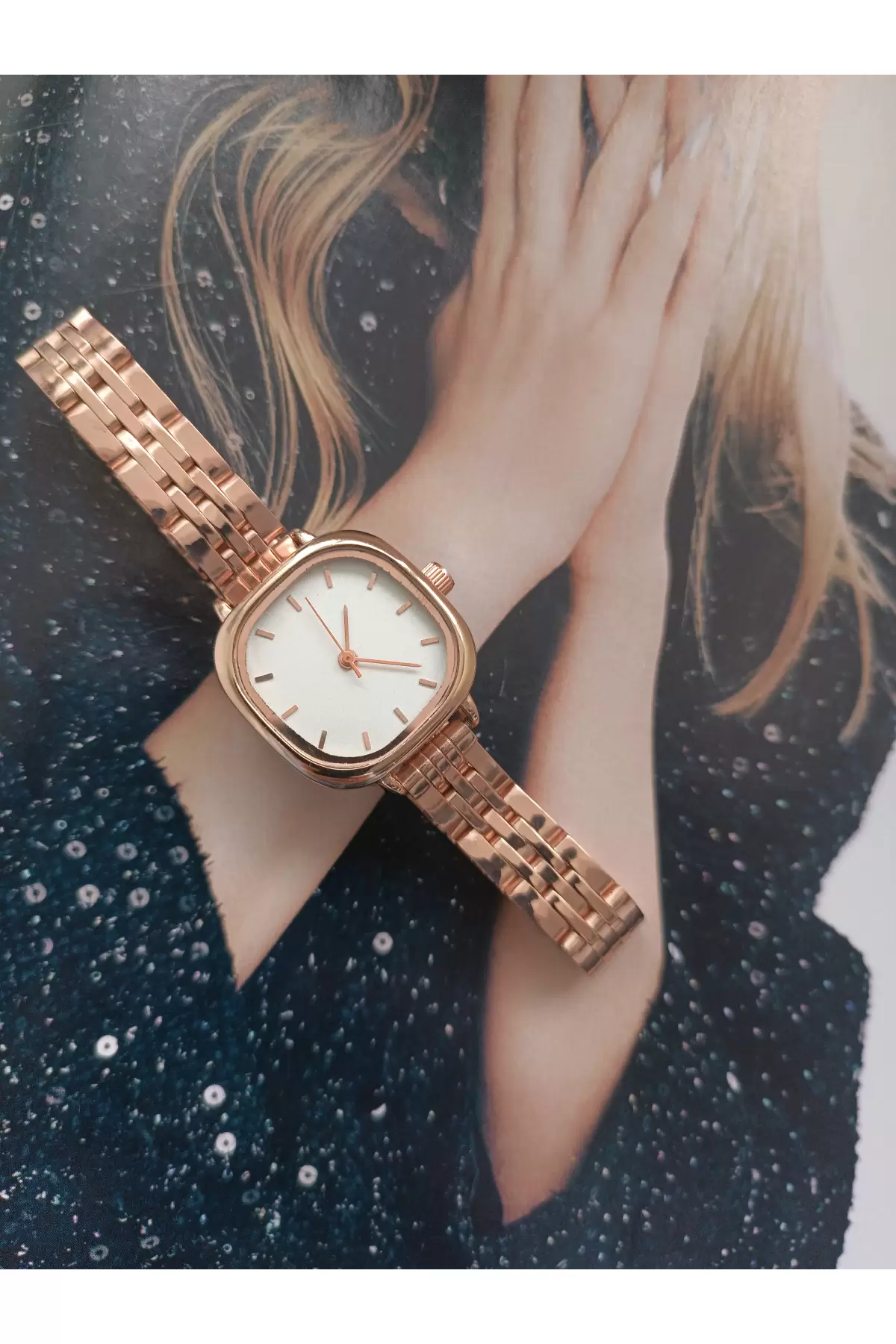 Colorado Rosegold Kare Retro Kadın Kol Saati
