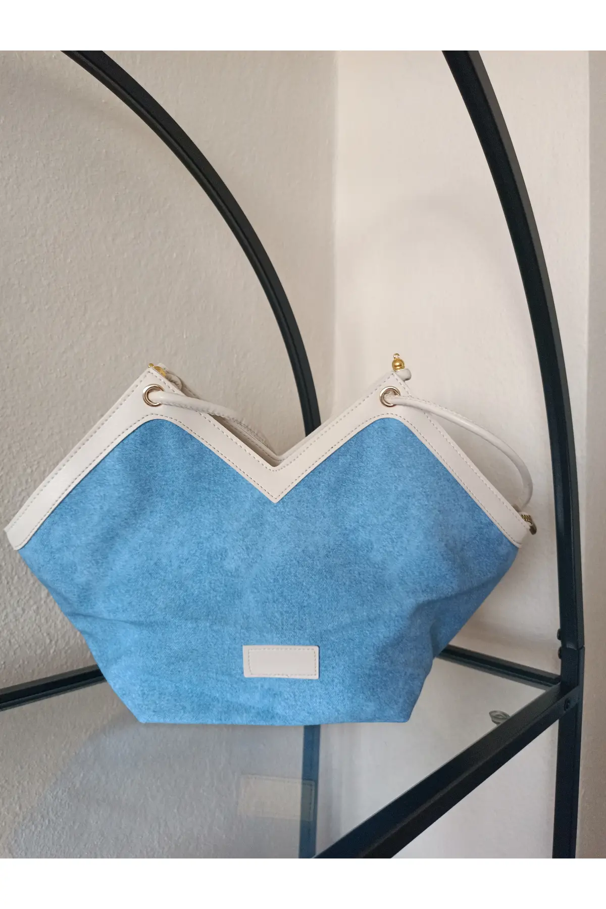 Joyce Açık Renk Kot Asimetrik Kadın Kol Ve Omuz Çantası