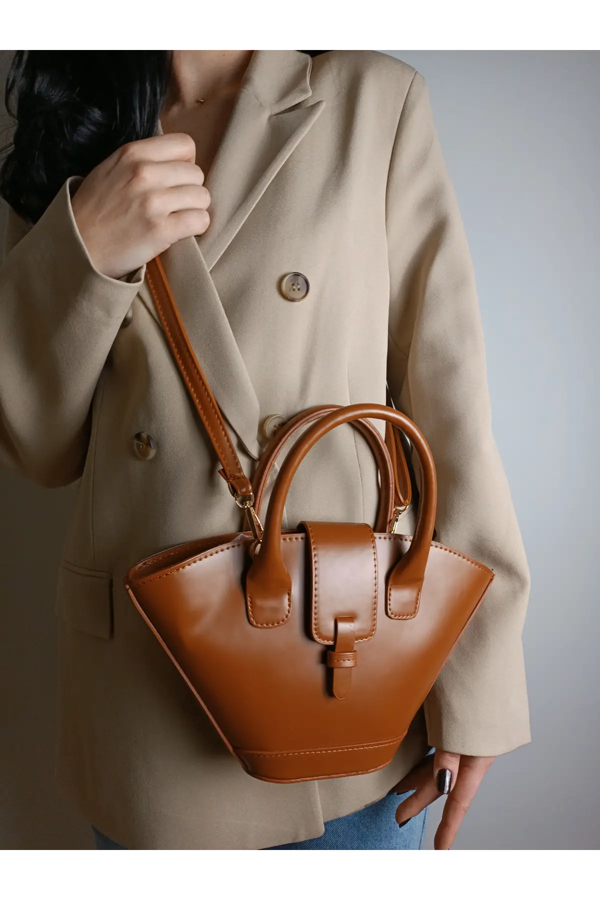 Poppy Taba Kova Model El Kol Ve Omuz Çantası