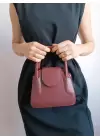 Adler Claret Red Covered Mini Womens Hand and Shoulder Bag