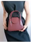 Adler Claret Red Covered Mini Womens Hand and Shoulder Bag