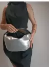 Begonia Gümüş Gold Tasarım Saplı Kadın El Kol Ve Omuz Çantası