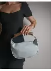 Begonia Mavi Gold Tasarım Saplı Kadın El Kol Ve Omuz Çantası