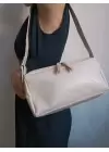 Celia Krem Yan Toka Detaylı Kadın Omuz Çantası