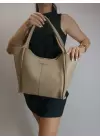Clementine Vizon Tote Kadın Fermuarlı Omuz Çantası