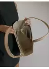 Clementine Vizon Tote Kadın Fermuarlı Omuz Çantası