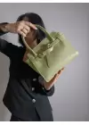 Despina Mint Yeşili Kemer Aksesuarlı Kadın Omuz Çantası