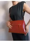 Frida Burgundy Skin Vintage Womens Hand And Shoulder Bag