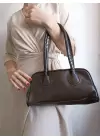 Henna Bitter Brown Binding Zipper Closure Pinterest Model Womens Shoulder Bag