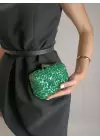 Juliet Green Natural Stone Clutch Evening Dress Portfolio Bag