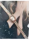 Arkansas RoseGold-Gümüş Renk Beyaz Kadran Oval Minimal Kadın Kol Saati
