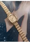 Michigan Gold Rengi Kare Kadın Kol Saati