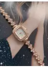 Newjersey Rosegold Taşlı Minimal Kadın Kol Saati