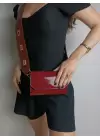 Ketty Claret Red Shiny Patent Leather Box Form Womens Shoulder Bag