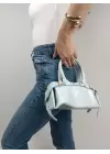 Libby Mavi Kadın Mini Kemer Detaylı El Ve Omuz Çantası