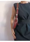 Lisa Claret Red Patent Leather Design Baguette Womens Shoulder Bag