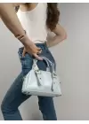 Lismary Mavi Kemer Detay Fermuar Kapama Kadın Omuz Çantası