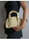 Lismary Sarı Kemer Detay Fermuar Kapama Kadın Omuz Çantası