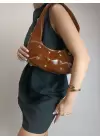 Mest Taba Zımba Detaylı Kadın Omuz Çantası