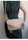Mirena Cream Womens Shoulder Bag with Chain Accessories