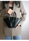 Poppy Siyah Kova Model El Kol Ve Omuz Çantası
