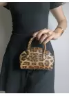 Sapphire Leopard Brown Mini Womens Hand and Shoulder Bag