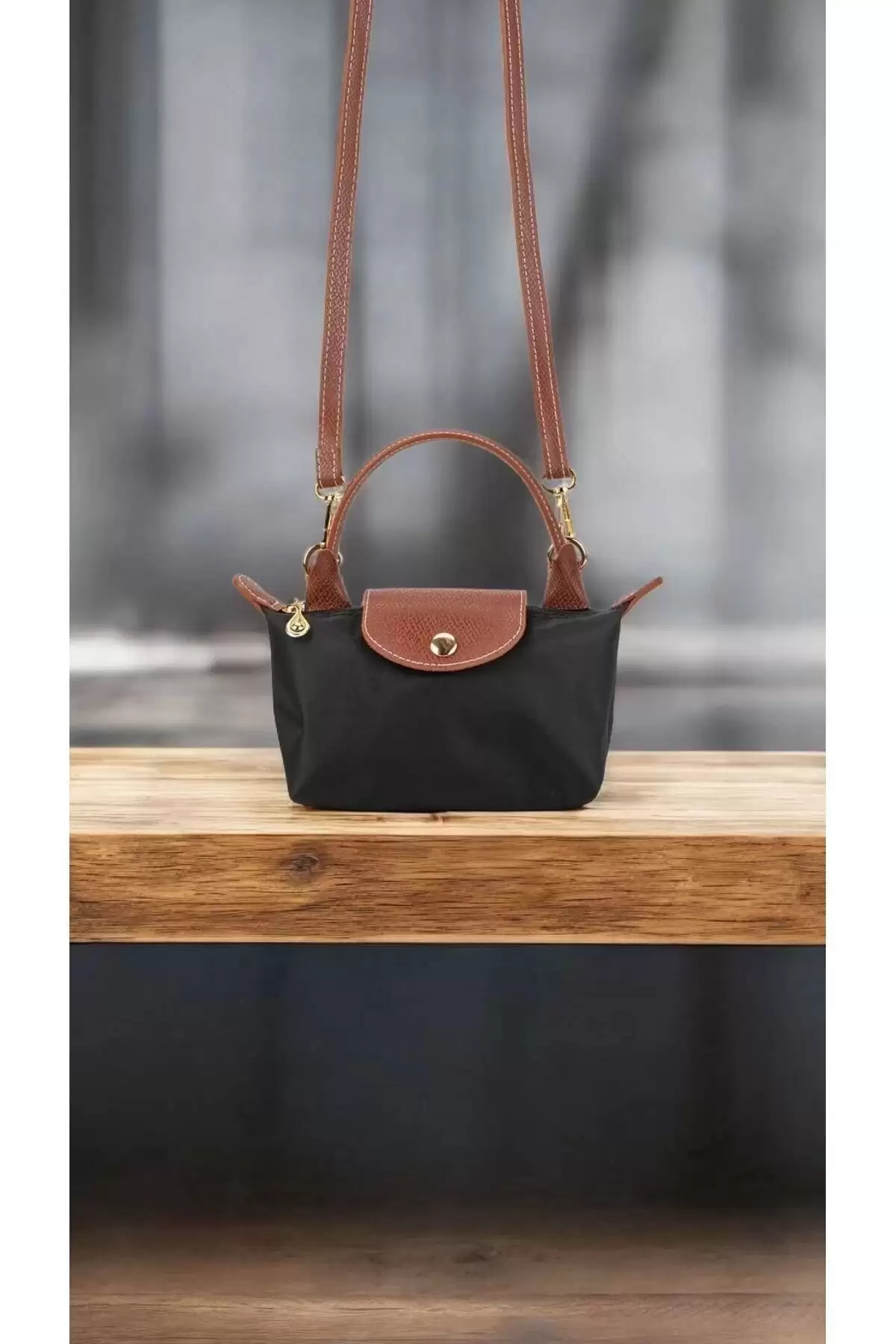 Laurel Siyah Paraşüt Kumaş Kadın Mini Bag