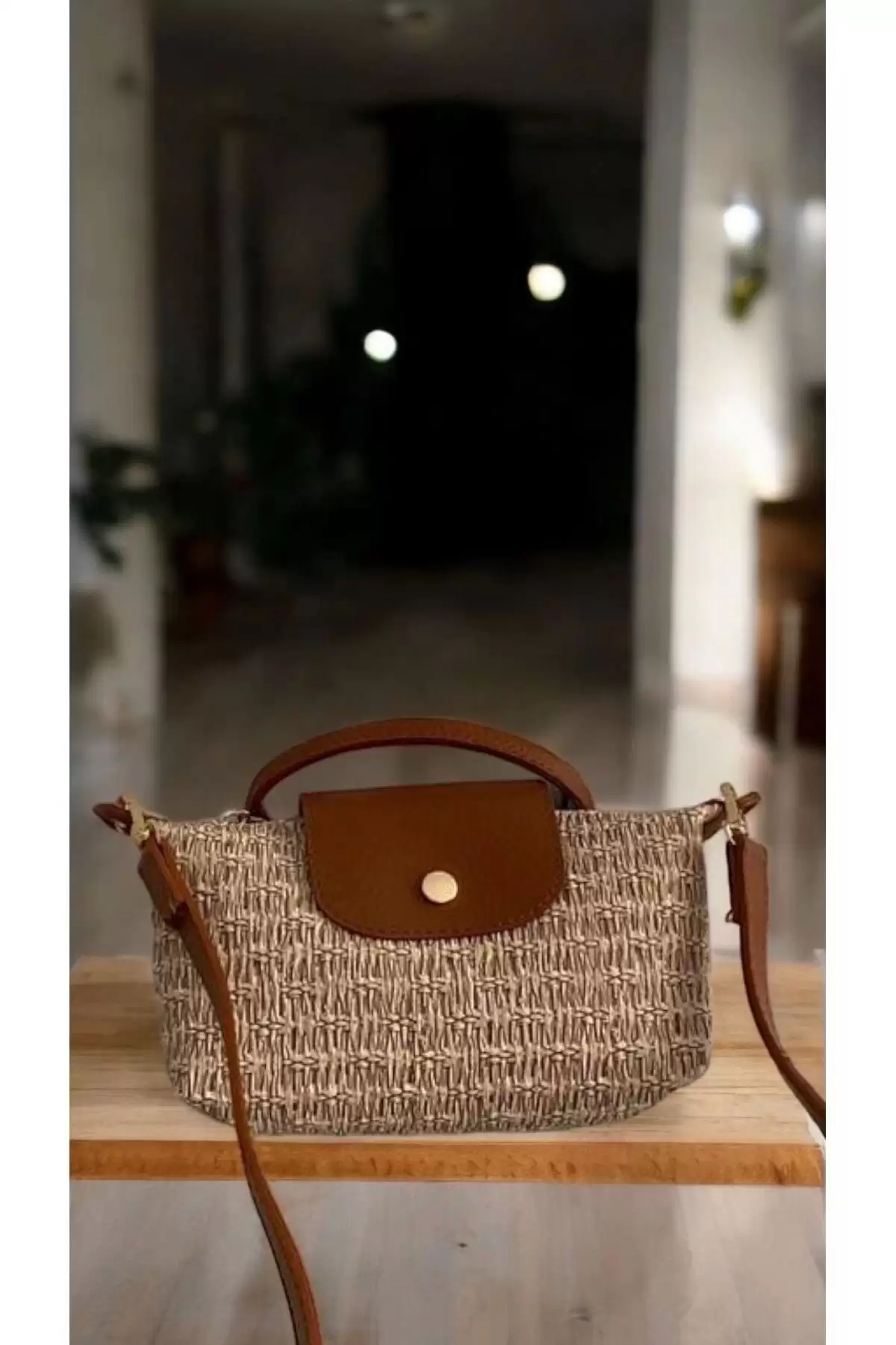 Laurel Hasır Desen Paraşüt Kumaş Kadın Mini Bag