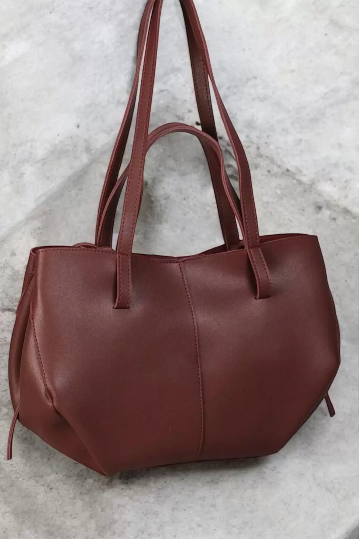 Sunday Bordo Shopper Pinterest Kadın Kol Ve Omuz Çantası