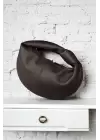 Helen Düğümlü Acı Kahve Trend Mini Kadın Bowl Bag