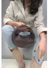 Helen Düğümlü Acı Kahve Trend Mini Kadın Bowl Bag