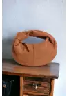 Helen Düğümlü Taba Süet Trend Mini Kadın Bowl Bag