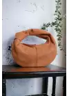 Helen Düğümlü Taba Süet Trend Mini Kadın Bowl Bag