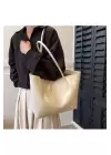 Monalisa Vizon Retro Shopper Kadın Büyük Boy Omuz Çantası