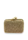 Juliet Gold Boncuklu Clutch Abiye Portföy Çanta