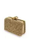 Juliet Gold Boncuklu Clutch Abiye Portföy Çanta