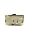 Alessia Gold Geometrik Çizgi Model Clutch Abiye Portföy Çanta