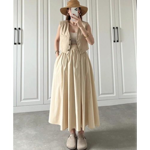 Standart Beden Cepli Poplin Kumaş Kiloş Etek