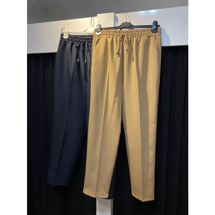 Beli Lastikli Dar Paça Pantolon