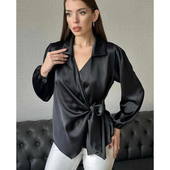 Atlas Saten Kimono Gömlek