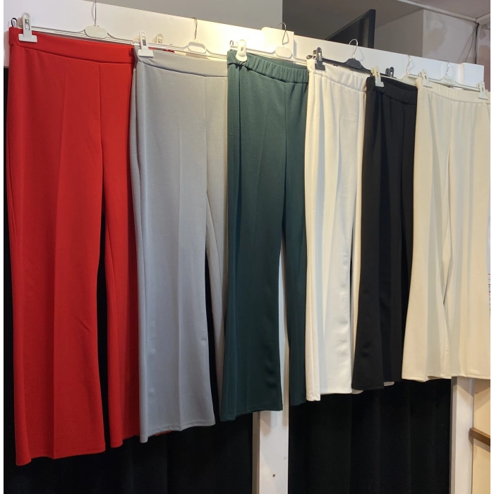 Krep Kumaş İspanyol Paça Pantolon