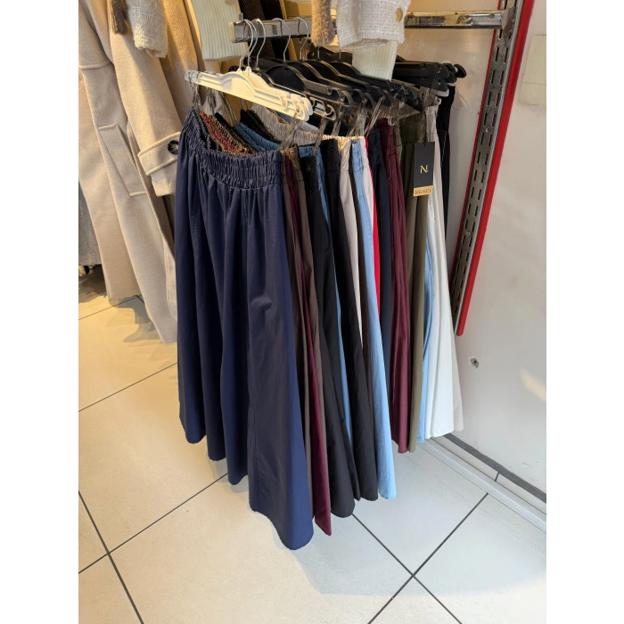 Standart Beden Cepli Poplin Kumaş Kiloş Etek