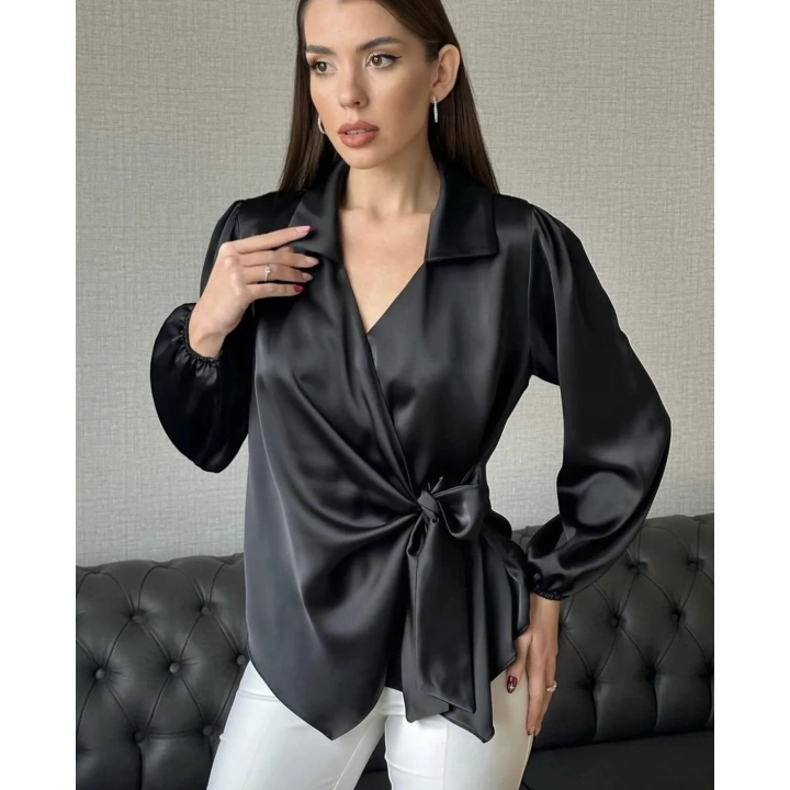 Atlas Saten Kimono Gömlek