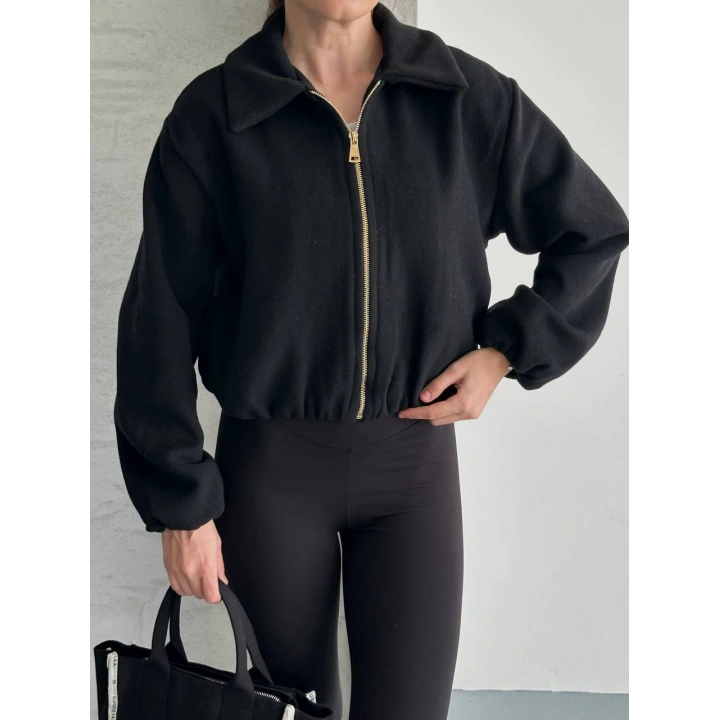 Kısa Kaşe Bomber Ceket