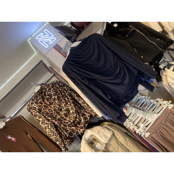 Leopar Desenli Sandy Bluz